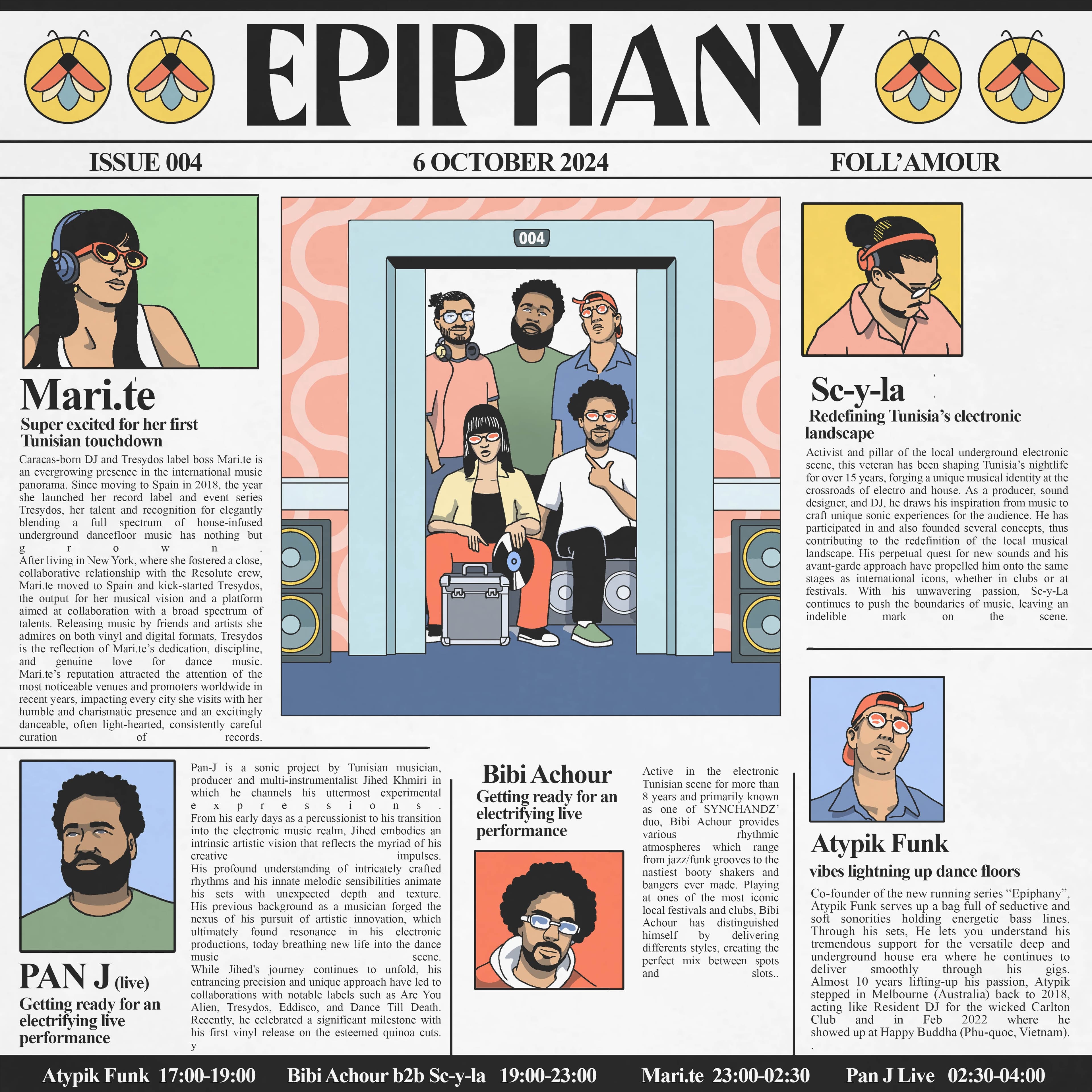 Epiphany invites Mari.te, Pan J (live), Bibi Achour, Sc-y-la & Atypik Funk