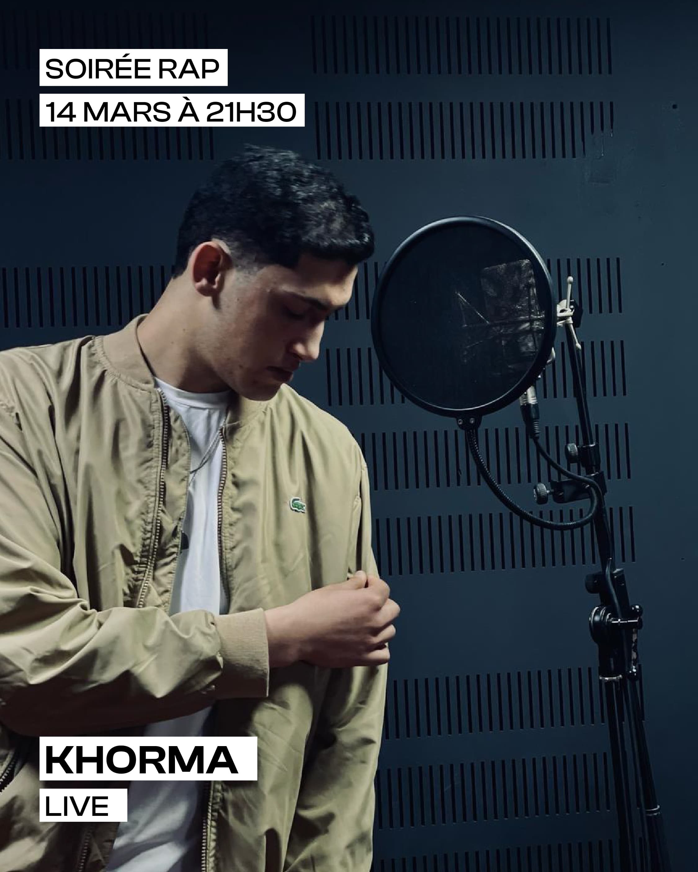 SOIRÉE RAP AVEC KHORMA